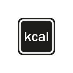 Calories icon. Kcal icon. Vector.