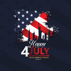 Fourth of July Independence Day, Vector illustration