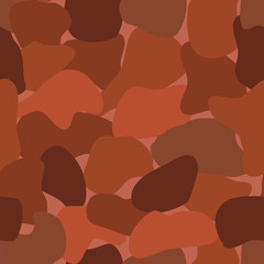 Terracotta Organic Shapes Pattern