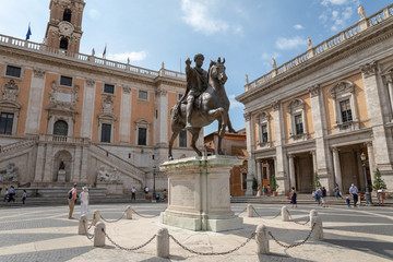 Panoramic view of Capitolium or Capitoline Hill is one of Seven Hills of Rome