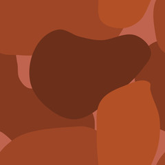 Terracotta Organic Shapes Pattern