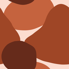 Terracotta Organic Shapes Pattern