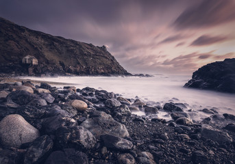 priests cove cornwall england uk 