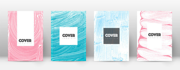 Cover page design template. Hipster brochure