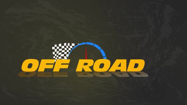 Animated credits for atoms blogger, "off road" speedometer arrow, and a finishing flag, Lots of titles in my portfolio.Racing background with finishing flags