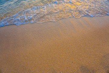 Sea wave beach sunset summer vacation