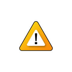 Yellow alert icon . Important  message sign.