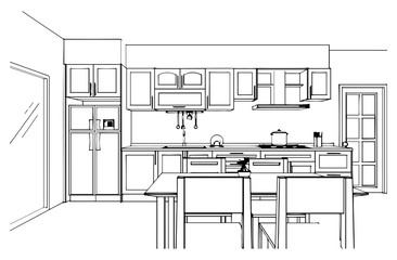 kitchen sketch design