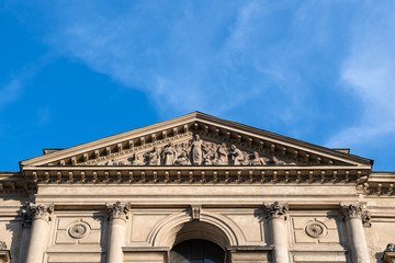 Church of All Saints Pediment in Warsaw