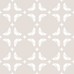 Vector seamless abstract geometric pattern in pastel colors, white and beige