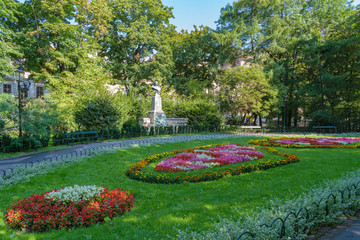 Planty park around Old town, Krakow, Poland