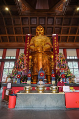 Obraz premium HONG KONG - April 18, 2019 : Che Kung God statue at Che Kung Temple, Che Kung Temple is a landmark temple and a popular tourist attraction.