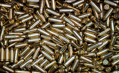 Background from 9 mm shiny rounds