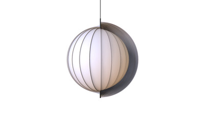 3D illustration of a pendant ceiling lamp isolated on white
