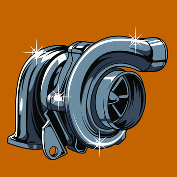 turbocharger vector art