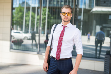 Business man commuter