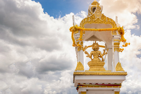 Shrine Which Houses A Statue Of Phra Phrom