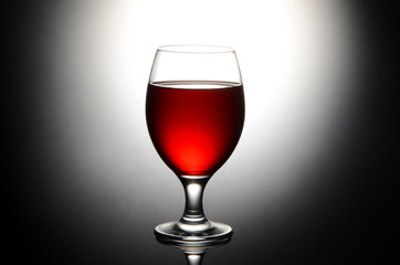 Wine glass contrast