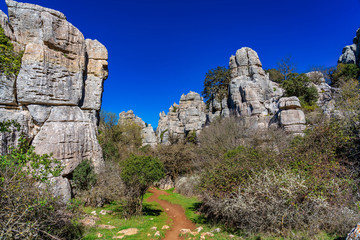 El Torcal de Antequera, Andalusia, Spain, near Antequera, province Malaga.