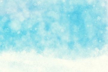 Abstract Snowy Winter Illustration Background