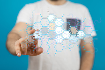 Protect Cloud Information Data Concept..
