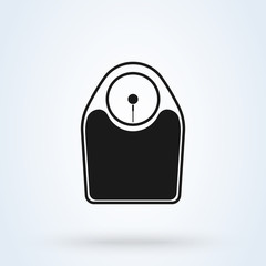 weight scale Simple vector modern icon design illustration