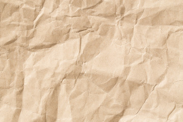 Recycle brown paper crumpled texture, Old paper surface for background