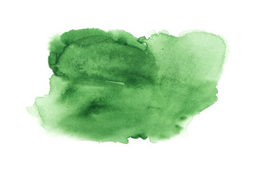 Green abstract background in watercolor style