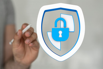 security data code digital in hand