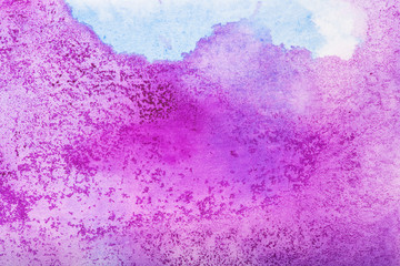 Pink abstract background in watercolor style