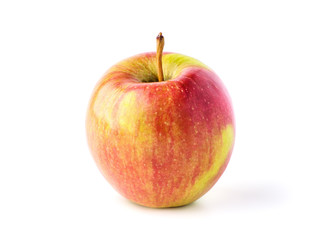 red apple on a white background