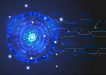 Vector Background of Technology Circles