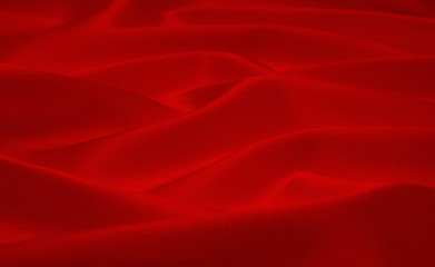 red satin or silk fabric as background