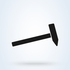hammer Simple modern icon design illustration