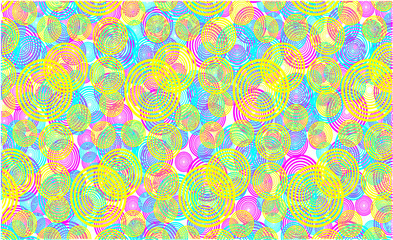 briht pattern yellow green pink balls. Abstract modern geometric background.Minimalistic design, creative concept, Vector-stock illustration.