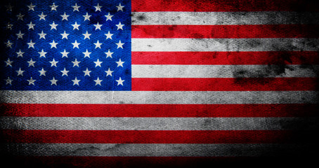 Flag of USA grunge