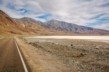 Desert landscape of Death Valley National Park, California USA.