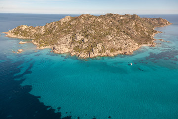 Isola di Molara, Sardinia, Aerial view