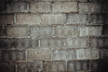 Old rough house wall square pattern texture cement background.