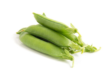 Peas isolated on white