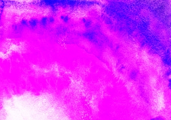 Watercolor background, drawing by hand with the image of pink spots with a gradient. For design of backgrounds, covers, packages, scrapbooking, wallpapers, cards