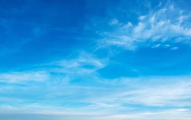 Foto auf Acrylglas blue sky background with white clouds © nata777_7