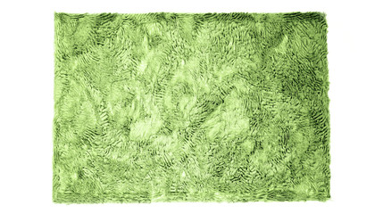Fuzzy carpet isolated on white background. Interior element. 3d render