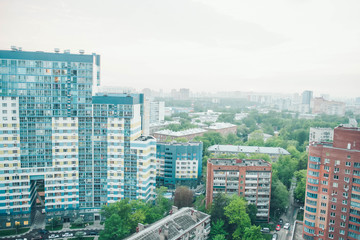 Obraz premium Urban landscape. Urban view on one of the living districts