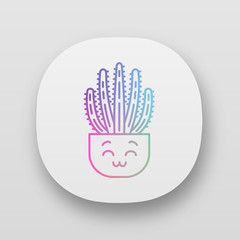 Obraz premium Organ pipe cactus app icon