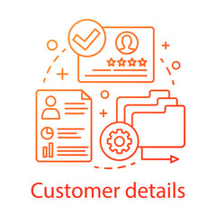 Customer details concept icon