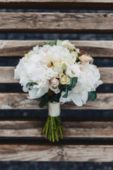 wedding bouquet and wedding decoration, flowers and wedding floral arrangements
