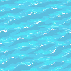 Sea waves seamless pattern.