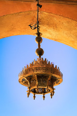 lantern at the entrance of an arab market