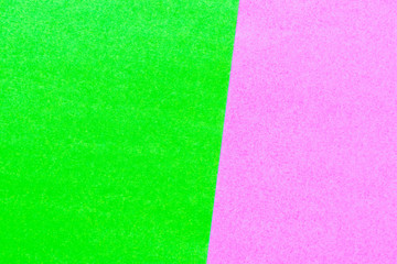Fototapeta premium Abstract green and pink color paper textured background with copy space for design and decoration